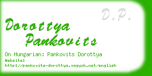 dorottya pankovits business card